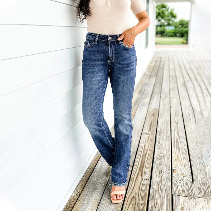 Hot Sale 49% Off👖Tummy Control High-Stretch Jeans - Smooth Waist Panel, Butt-Contouring Pockets, Soft Feel 🍑
