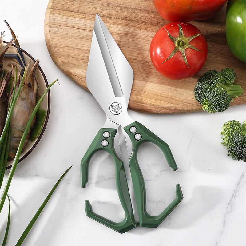 🔥Hot Sale(💥50%OFF)🔥Multifunctional Heavy-Duty Kitchen Shears✂️Bone-Cut Power, Non-Slip Grip🍗