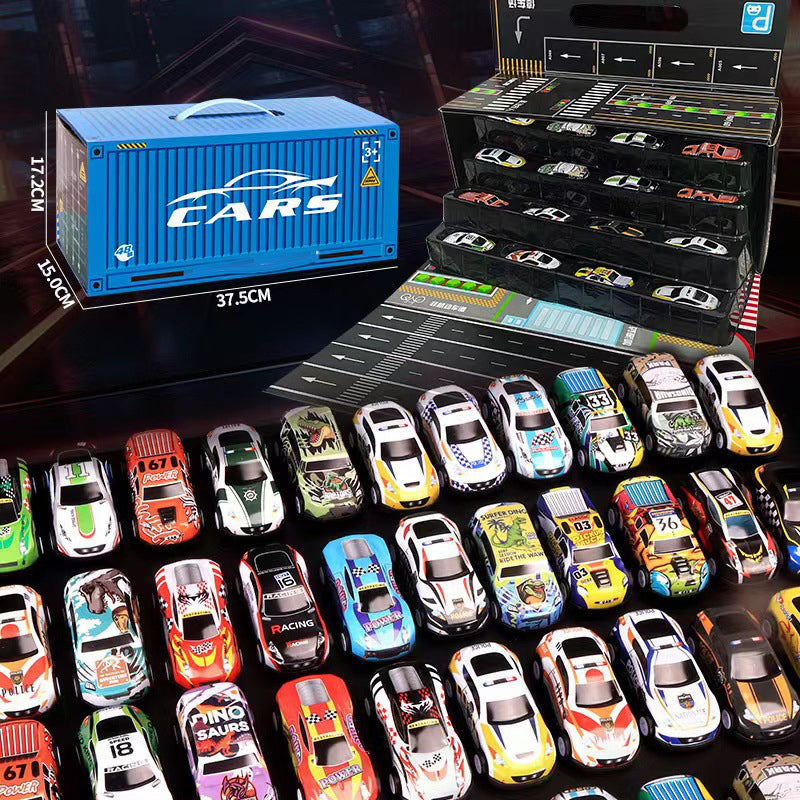 ๐๐60% OFF! โจ 48 Mini Cars with Built-in Garage - Interactive Play with Sound Effects and Race Track for Kids ๐๐ช