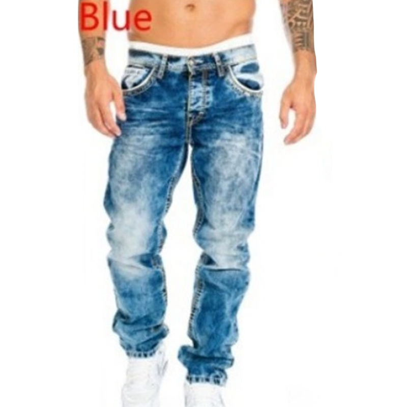 π₯ Men's Fashion Creative Stretch Denim Jeans β Minimalist Style, Perfect for Summer & Emo-Inspired Look π