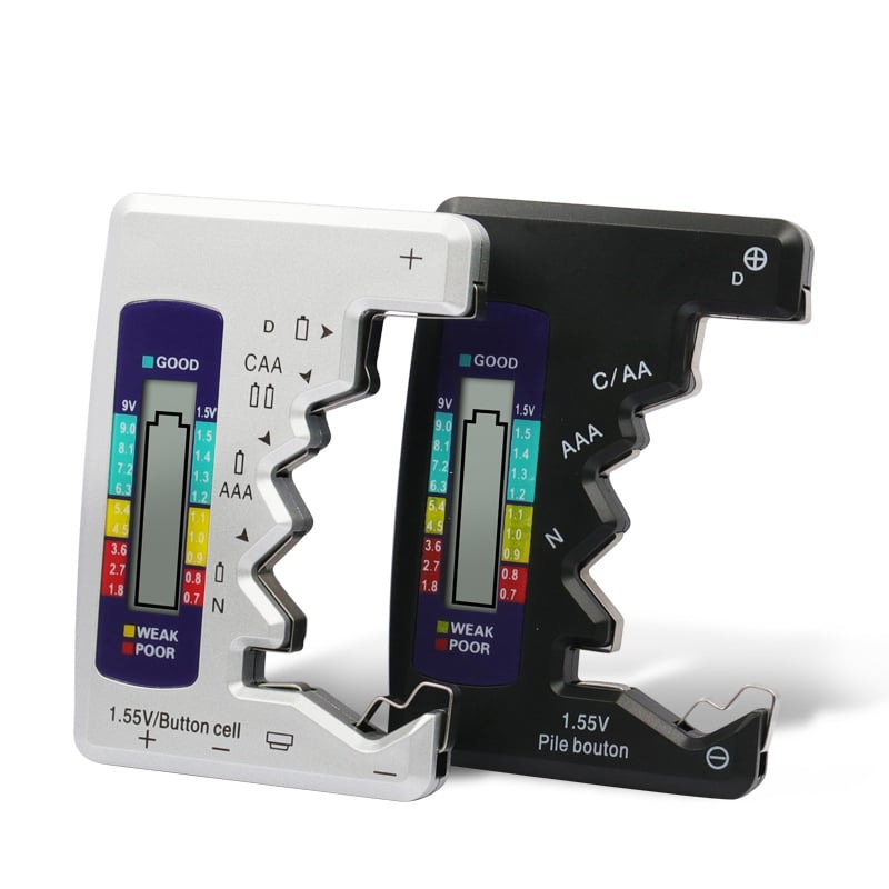 Last day📢📢50% off! ✨ Universal Battery Tester – Checks AA, AAA, 9V, Button & More Batteries in 3 Seconds! Compact, Accurate🔋⏱️