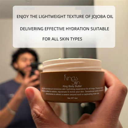 🏆Flash Sale⚡ 100K+ SOLD! Almost Gone💥Crowned Skin King Cologned Body Butter - Warm & Sensual Signature Scent