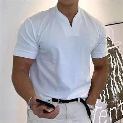 🥳2026 HOT SALE🥳💞50K+ SOLD!💥💎Men Gentlemans Business Short Sleeve Fitness T-shirt
