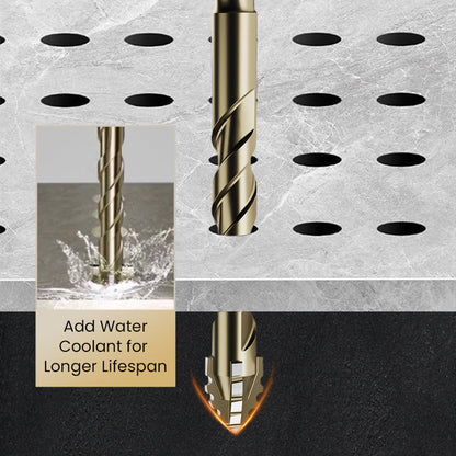 🔥2025 Hot Sale🔥High-Strength 4-Flute Serrated Eccentric Drill Bit Kit - Durable & Versatile for All DIY Projects