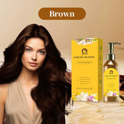 🌈Long Lasting Natural Hair Dye Shampoo🧴 | UV Protection + Color Lock | Gradual Gray Coverage