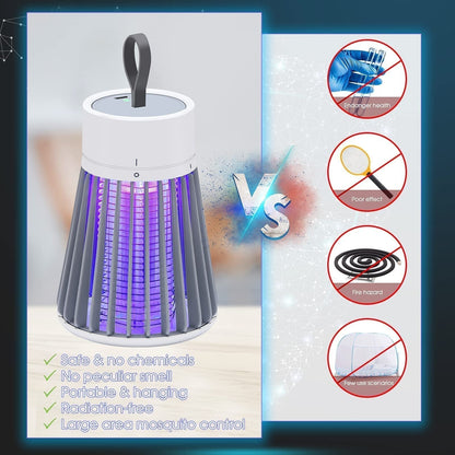 🔥2026 Hot Sale 🦟USB/Rechargeable Portable Mosquito & Fly Trap Lamp for Indoor & Outdoor