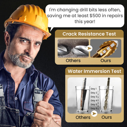 🔥2025 Hot Sale🔥High-Strength 4-Flute Serrated Eccentric Drill Bit Kit - Durable & Versatile for All DIY Projects