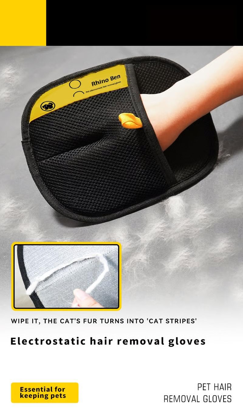 🔥2026 Hot Sale 40% OFF⚡ 50K+ SOLD! 🎁Reusable Electrostatic Pet Hair Removal Glove - Works on Clothes, Couch, Car & All Fabric Surfaces