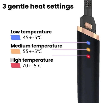 Portable electric eyelash curling