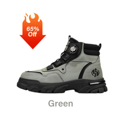 🔥49% OFF🔥Men's Outdoor Swivel Buckle Work Shoes 🔄👞 – Waterproof 💦, Anti-slip 🚶‍♂️, Comfortable , Breathable 🌬️