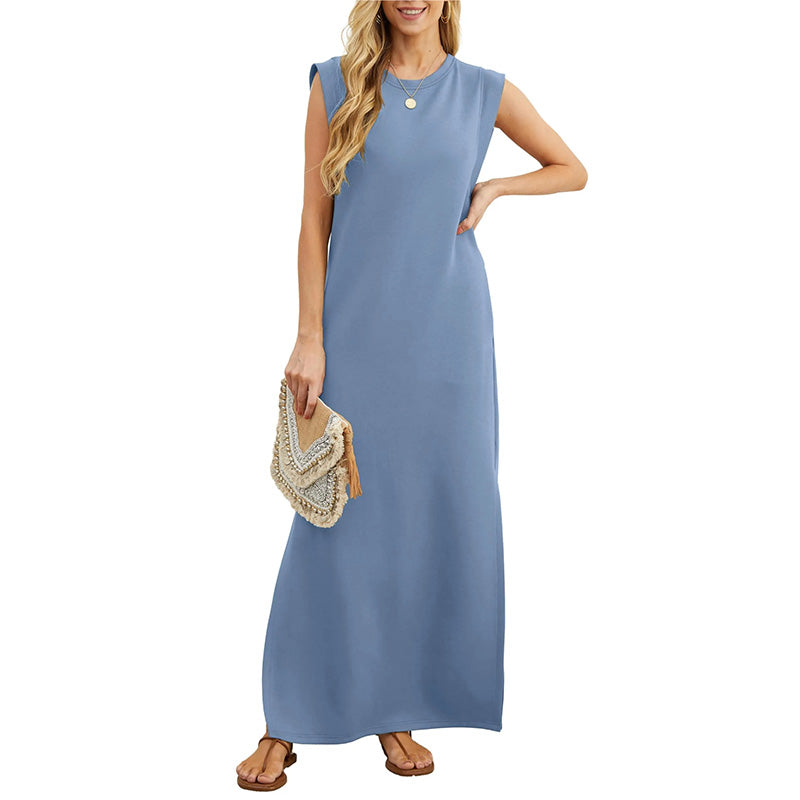 🎉Spring Hot Sale🌿Women Loose Split Wrinkle-Free Long Dress