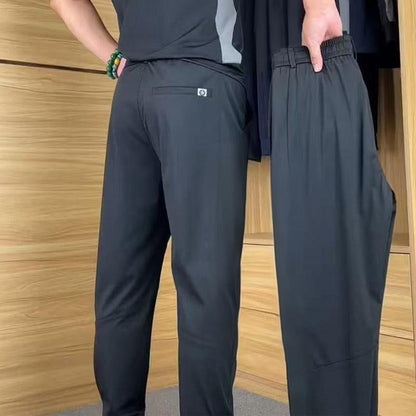 🔥Limited-time 50% discount🔥Men's Casual Sports Short Sleeve Long Pants Two-Piece Set