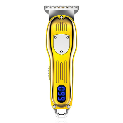 LCD Digital Display Retro Oil Head Electric Hair Clipper