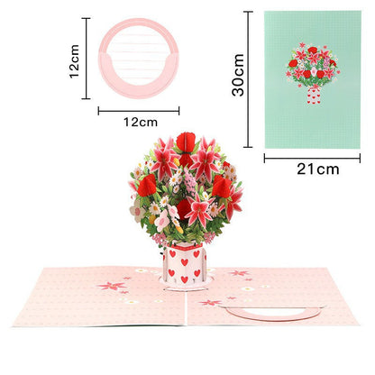 🏆35K+ SOLD! 🌼💌 Forever-Blooming 3D Flower Pop-Up Card– Personalized Love Message & Everlasting Bloom 🎁