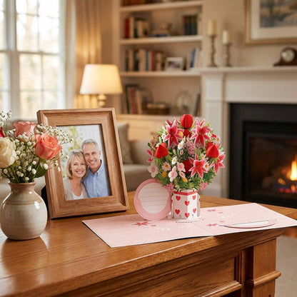 🏆35K+ SOLD! 🌼💌 Forever-Blooming 3D Flower Pop-Up Card– Personalized Love Message & Everlasting Bloom 🎁