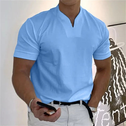 🥳2026 HOT SALE🥳💞50K+ SOLD!💥💎Men Gentlemans Business Short Sleeve Fitness T-shirt