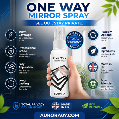 ☀️50% OFF Reflective Window Spray 🏆✨One-Way Mirror Privacy Shield for Home & Car💨