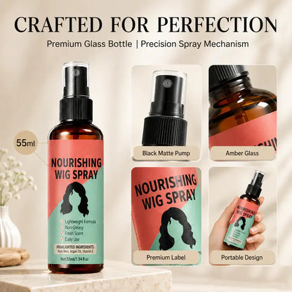 ⏳Limited Time Special Price⏰Lightweight No-Rinse Nourishing Wig Spray