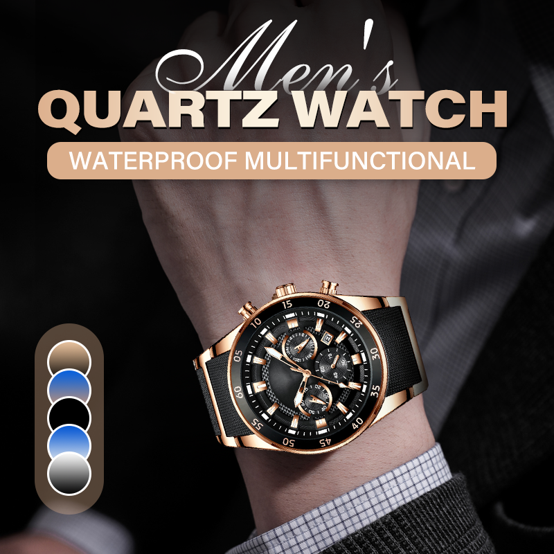 🔥Hot Sale 50% Off🎁Men's Waterproof Multifunctional Quartz Watch