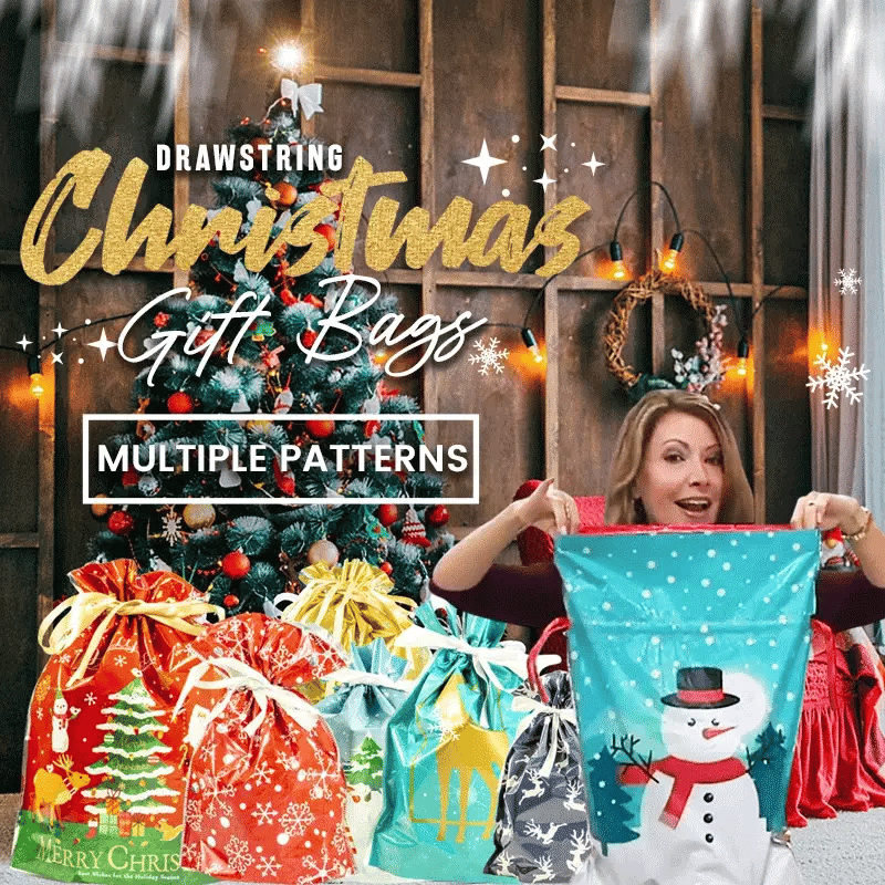 🔥Christmas Sale 49% OFF🎅Drawstring Christmas Gift Bags (Biodegradable)🎁