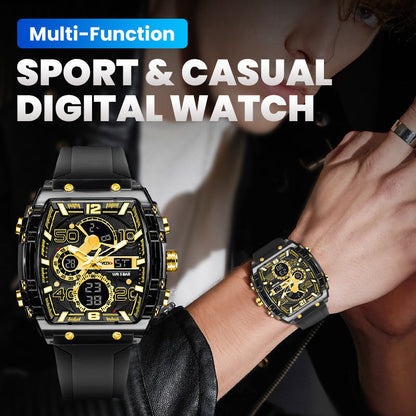 ⚡LED Backlight+Stopwatch Technique💥Smael Technology Style Digital Watch