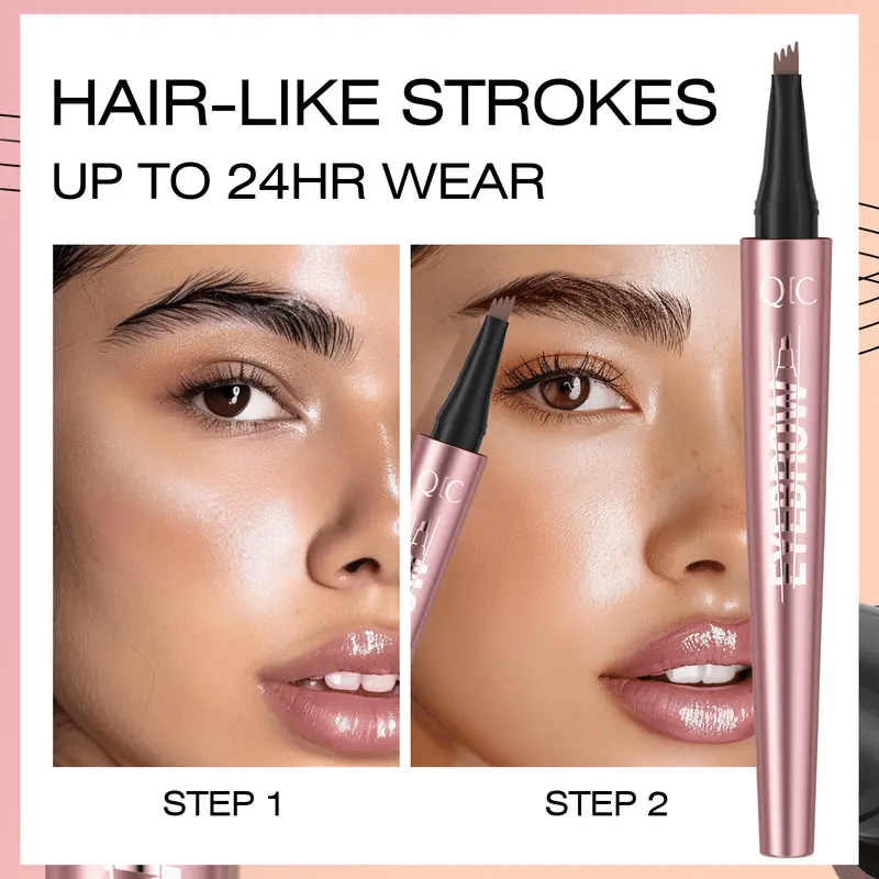 🥳BUY 1 GET 1 FREE 💞50K+ SOLD!💥✨3D Natural-Looking Eyebrow Pencil– 4-prong tip creates natural hair-like strokes. Waterproof, smudge-proof & lasts 24h