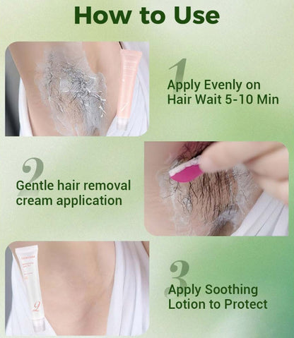 ⚡ LAST DAY PROMOTION - BUY 1 GET 2 FREE⚡Hair Removal Cream Kit for Women💛💛