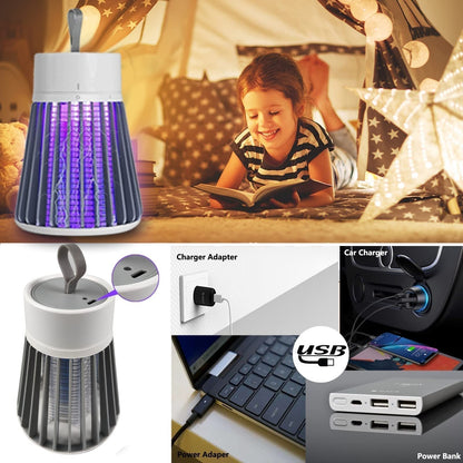 🔥2026 Hot Sale 🦟USB/Rechargeable Portable Mosquito & Fly Trap Lamp for Indoor & Outdoor