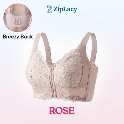 🤩LAST DAY SALE-49% OFF🔥Women's Comfortable Front Closure Lace Posture Support Bra