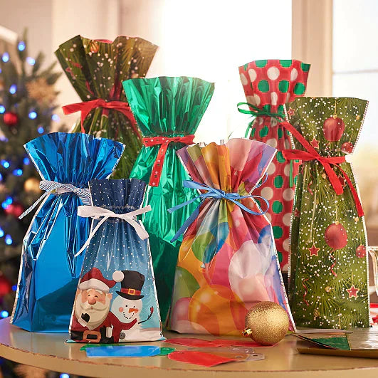 🔥Christmas Sale 49% OFF🎅Drawstring Christmas Gift Bags (Biodegradable)🎁