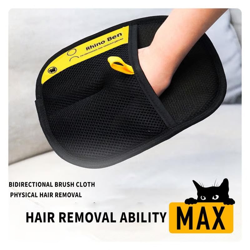 🔥2026 Hot Sale 40% OFF⚡ 50K+ SOLD! 🎁Reusable Electrostatic Pet Hair Removal Glove - Works on Clothes, Couch, Car & All Fabric Surfaces