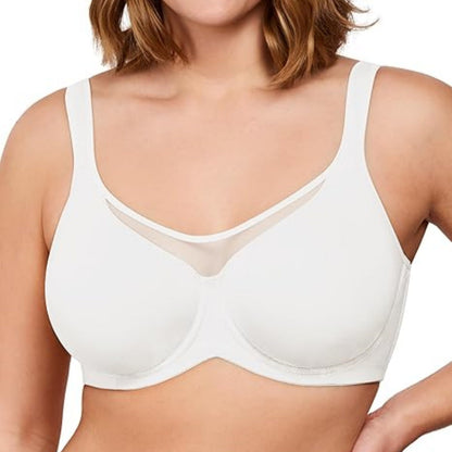 🏆Last Day £14.99!!- BUY 1 GET 1 FREE(Add 2pcs to your shopping cart)💐Women's Elegant Sheer Full Coverage Plus Size Bra
