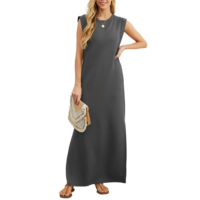 🎉Spring Hot Sale🌿Women Loose Split Wrinkle-Free Long Dress