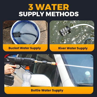 💦 50% OFF INSTANT! 🔥 2026 Cordless Portable Pressure Water Blaster - Multi-Function Cleaning for Cars/Patios/Bikes, Rechargeable & High-Power 🚗✨