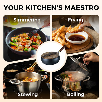 ⏳Time-limited Special 50% Off⌛Uncoated Thick Iron Pot