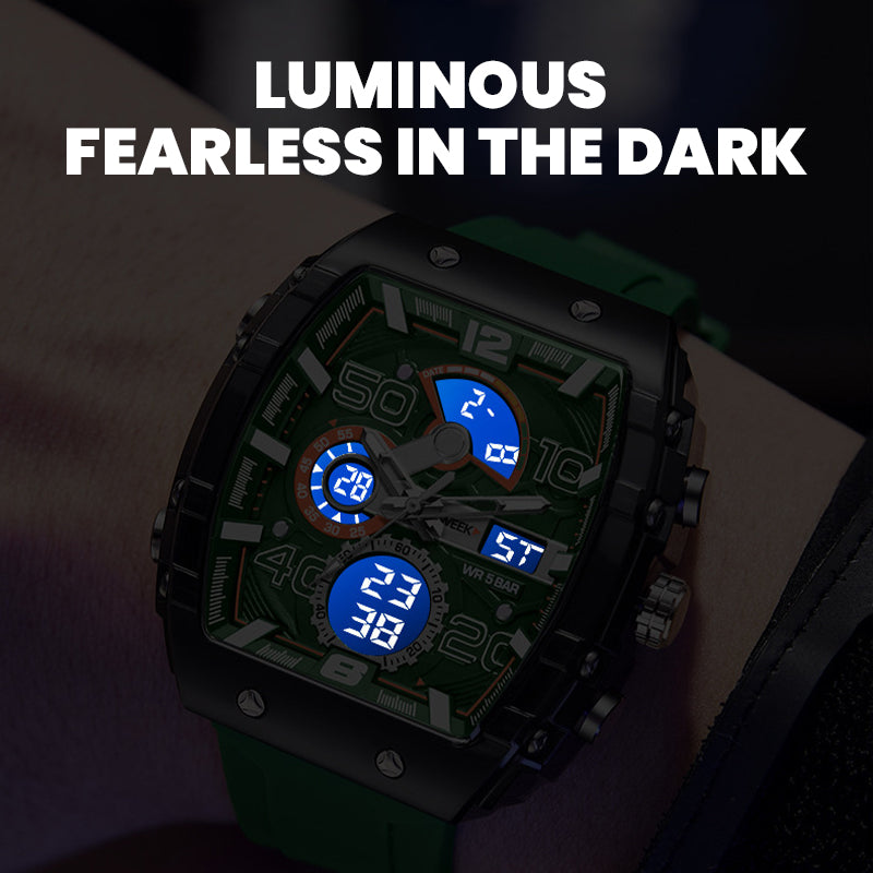 ⚡LED Backlight+Stopwatch Technique💥Smael Technology Style Digital Watch