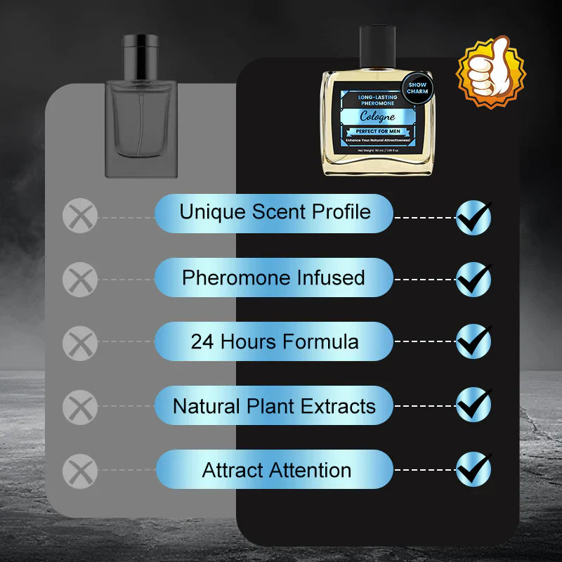🚀Long-Lasting Pheromone Cologne for Men❤️‍🔥 - “Midnight Ember” Extrait | Oil-Based 30%+, 24-Hour Sillage, Amber-Vanilla-Spice 🌙🔥
