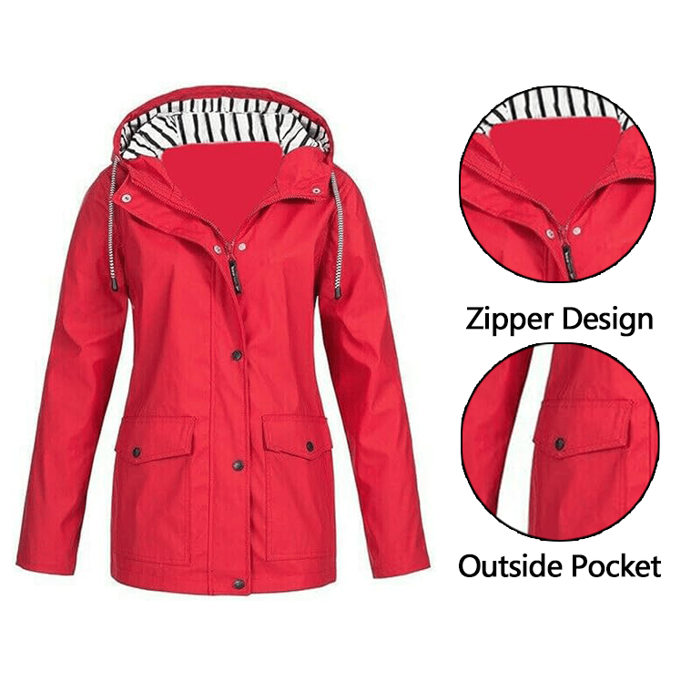 ⏰Last Day Sale 50% Off✨Womens Chic. Lightweight. Waterproof Jacket 🍃🧥-Unleash Style and Durability in Any Storm!