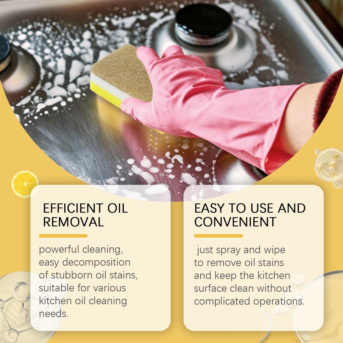 🎁LIMITED SALE BUY 2 GET 1 FREE!!✨Multi-Purpose Kitchen Heavy Oil Cleaner Spray🔥2025 Kitchen Hot Sale 🔥