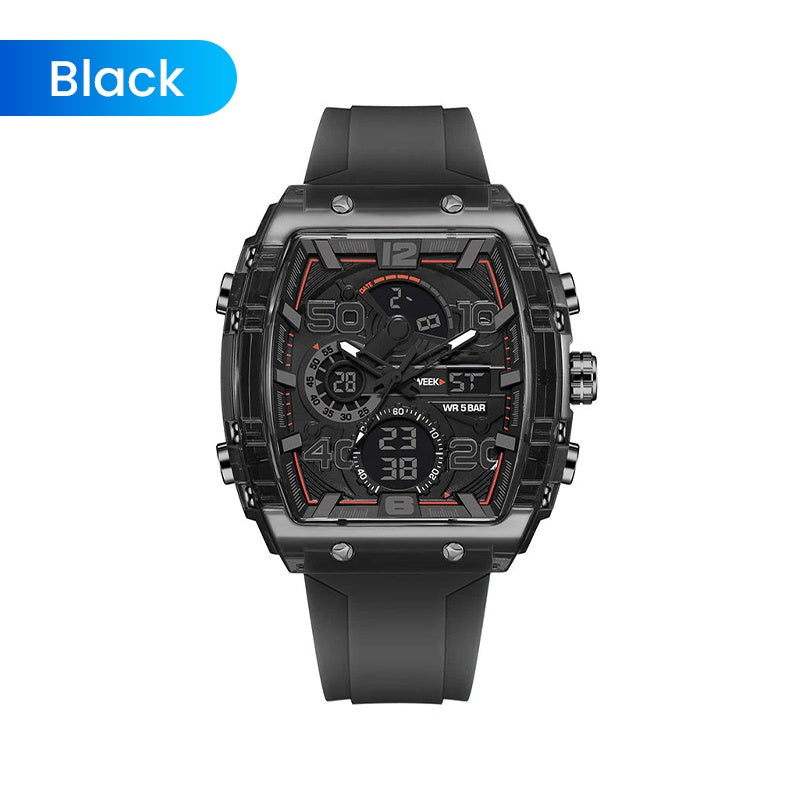 ⚡LED Backlight+Stopwatch Technique💥Smael Technology Style Digital Watch