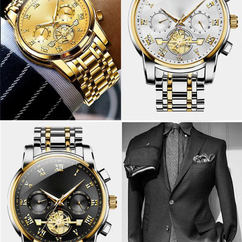 🎁Last Day Promotion🔥Luxury Design Dodecagon Quartz Watch New Multifunctional Men's Wristwatch