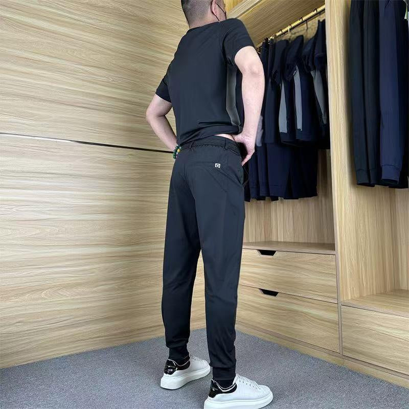 🔥Limited-time 50% discount🔥Men's Casual Sports Short Sleeve Long Pants Two-Piece Set