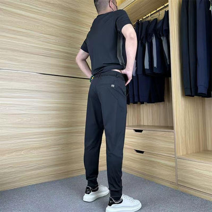 🔥Limited-time 50% discount🔥Men's Casual Sports Short Sleeve Long Pants Two-Piece Set