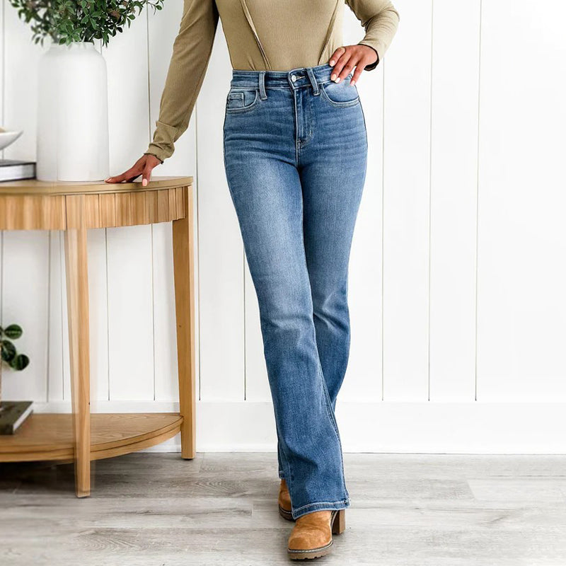 Hot Sale 49% Off👖Tummy Control High-Stretch Jeans - Smooth Waist Panel, Butt-Contouring Pockets, Soft Feel 🍑