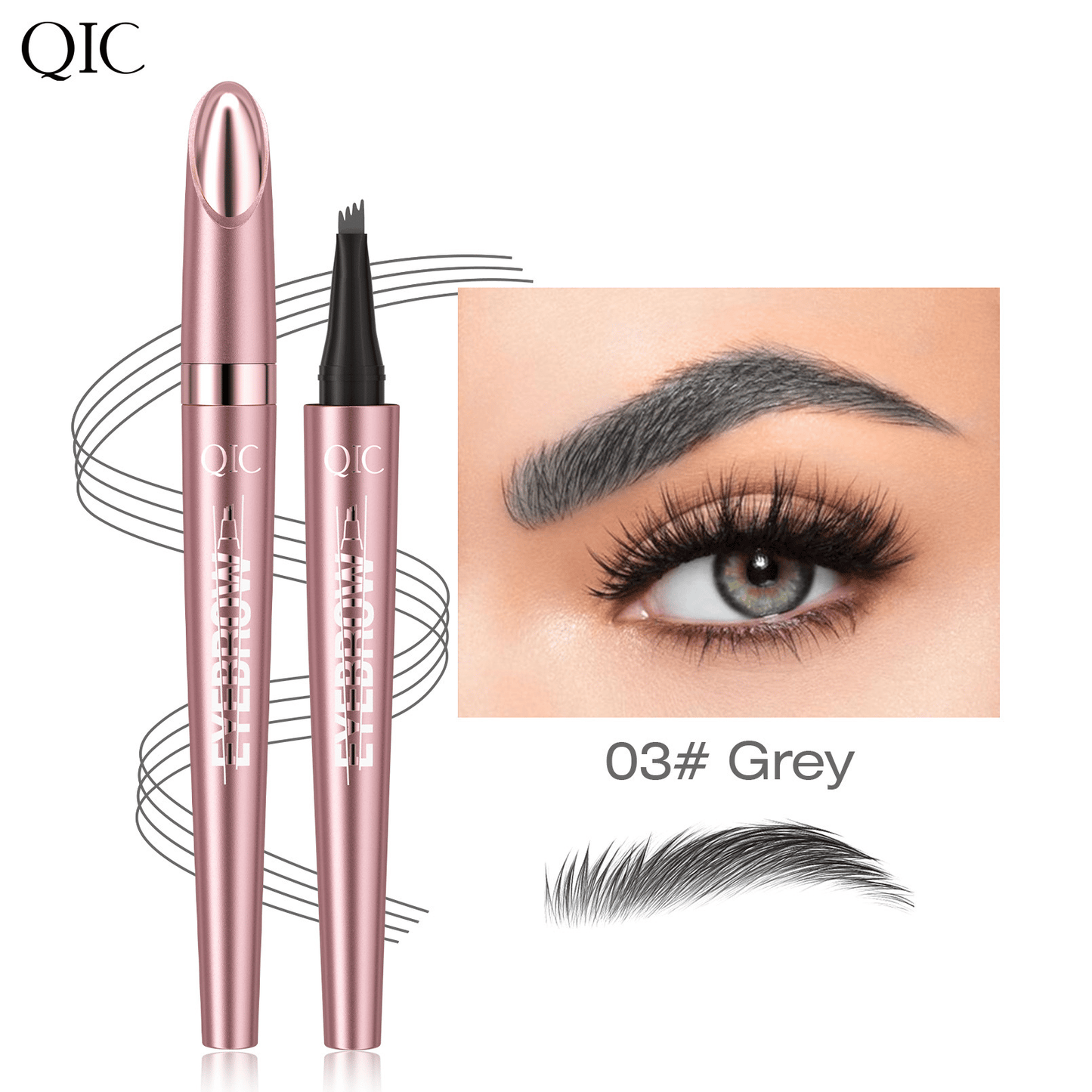 🥳BUY 1 GET 1 FREE 💞50K+ SOLD!💥✨3D Natural-Looking Eyebrow Pencil– 4-prong tip creates natural hair-like strokes. Waterproof, smudge-proof & lasts 24h