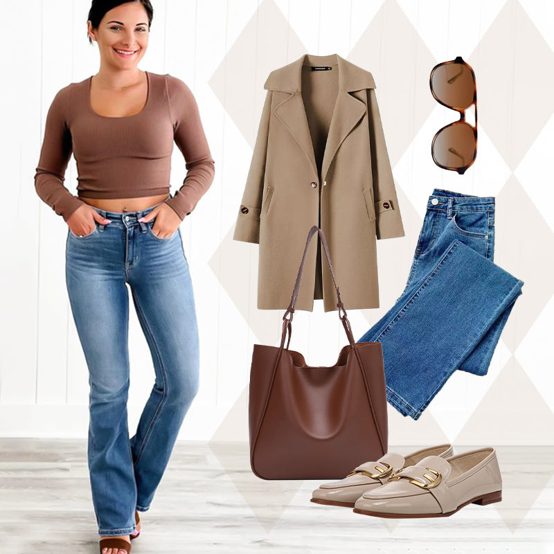 Hot Sale 49% Off👖Tummy Control High-Stretch Jeans - Smooth Waist Panel, Butt-Contouring Pockets, Soft Feel 🍑