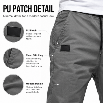 👖🏃 Men's Casual Joggers – Drawstring Elastic Waist, Slim Fit & High Stretch – Perfect for All Seasons 🌧️