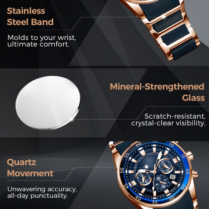 🔥Hot Sale 50% Off🎁Men's Waterproof Multifunctional Quartz Watch
