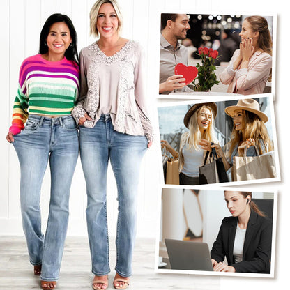 Hot Sale 49% Off👖Tummy Control High-Stretch Jeans - Smooth Waist Panel, Butt-Contouring Pockets, Soft Feel 🍑