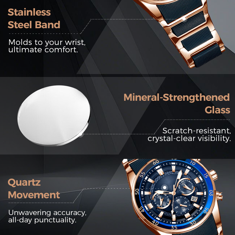 🔥Hot Sale 50% Off🎁Men's Waterproof Multifunctional Quartz Watch